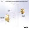 Ideal Security Model GLK Deadbolt for Storm and Screen Doors,