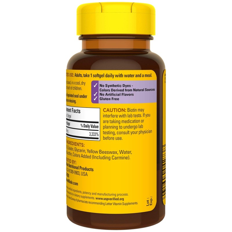 Nature Made Nature Made Biotin 1000 mcg, Dietary Supplement Supports