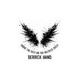 ASA Emporium Roughneck Oilfield Above Decal Sticker, Hardhat Vinyl Waterproof Outdoor Truck - 3" x 4", Kiss-Cut, Satin