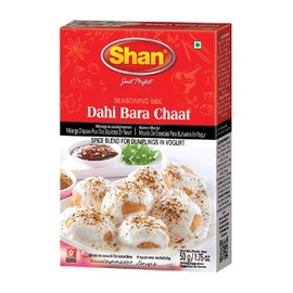 Shan Dahi Bara Chaat Seasoning Mix 1.76 oz (50g) - Spice Powder Blend for Traditional Dumplings in Yogurt - Suitable for Vegetarians - Airtight Bag in a Box
