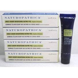 NATUROPATHICA SWEET CHERRY BRIGHTENING ENZYME PEEL 0.33 OZ BOXED - LOT OF 4