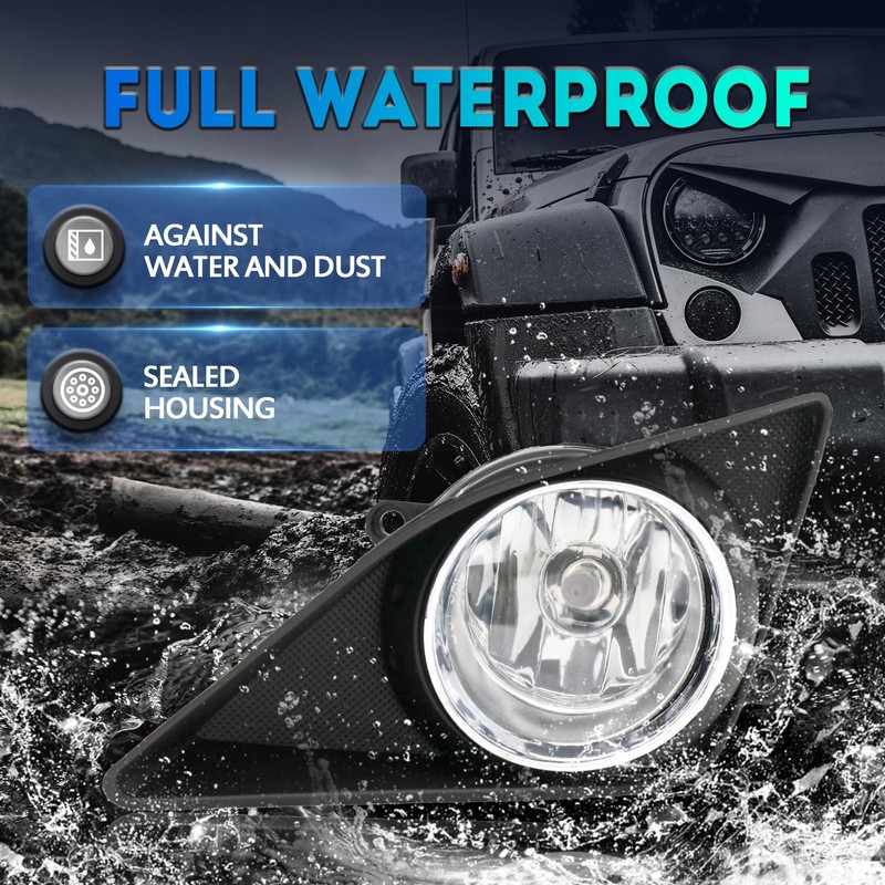 ENERBITIOUS Fog Lights Lamps Replacement for 2008 2009 2010 Toyota