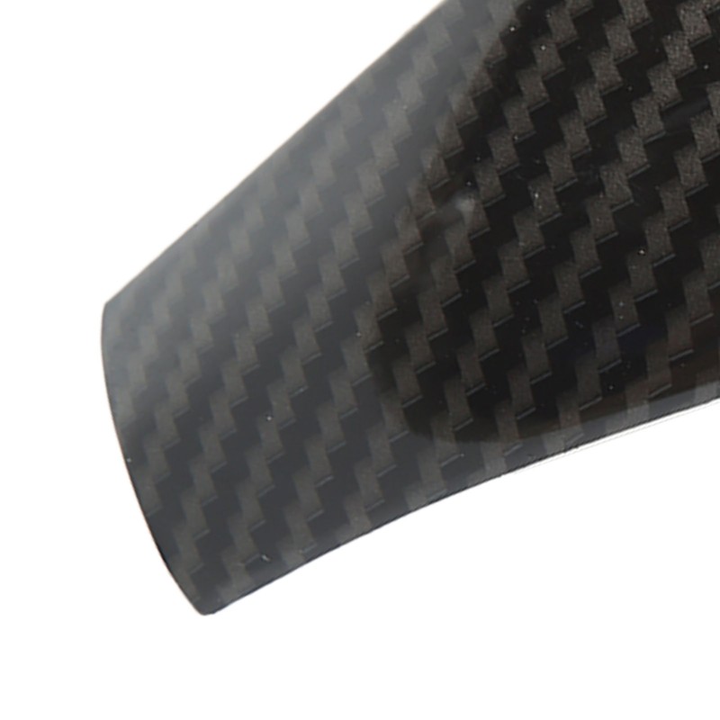 Carbon Fiber Style Gear Shift Head Cover Trim Car Modification