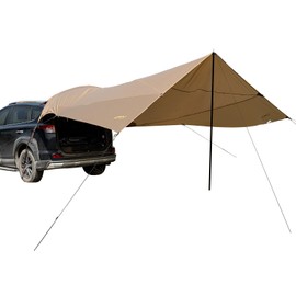 Tailgate Tent,Tailgate Awning, Car Awning Sun Shelter Waterproof 3000MM UPF 50+, for Outdoor Camping, SUV, Truck Van Camper Trailer