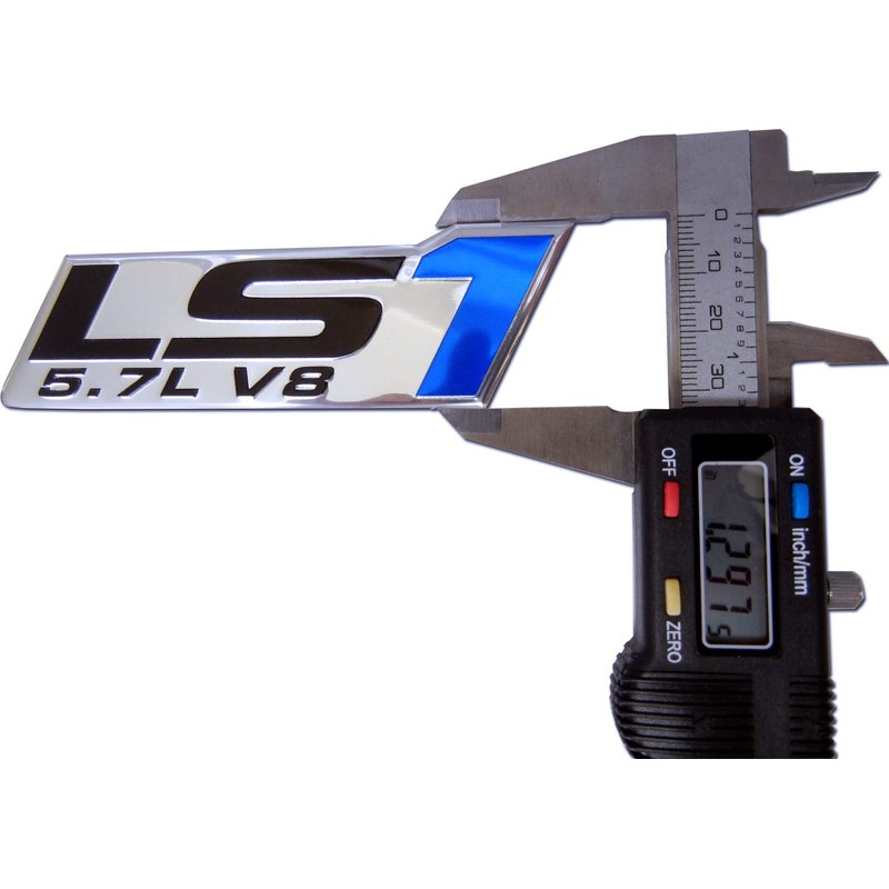 ERPART LS1 5.7L V8 Blue Black on Silver Highly Polished