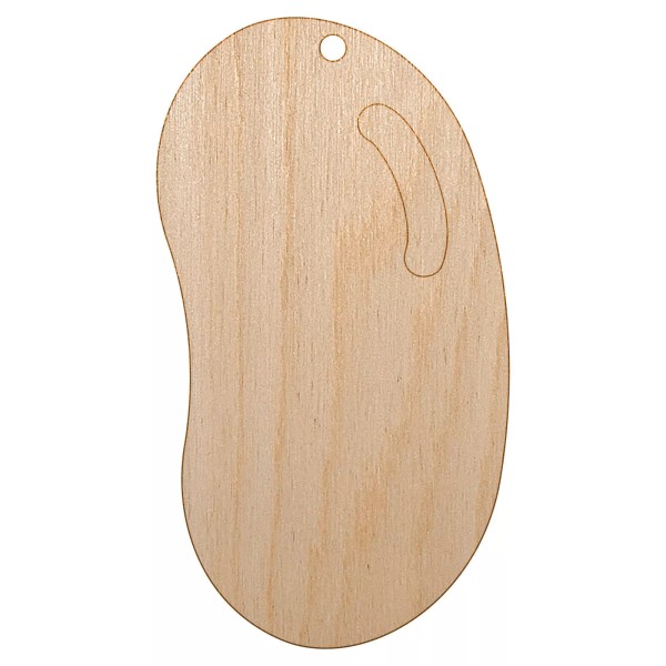 Sniggle Sloth Jelly Bean Solid Unfinished Craft Wood Holiday Christmas