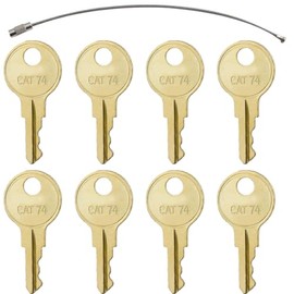8PCS CAT74 33043 Dispenser Keys – Compatible with Bobrick Janitor Paper Towel, Toilet Tissue, Seat Cover, Napkin, Paper Cup, and Liquid Soap Dispensers