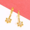 ZOCOYUU 24k Gold Christmas Earrings for Women Girls Teen Xmas