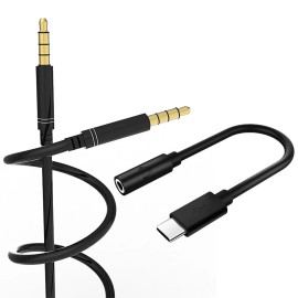 For Motorola Grade A Car Headphone Audio Aux Cable Type-C to 3.5mm Adapter F Motorola Moto Z3