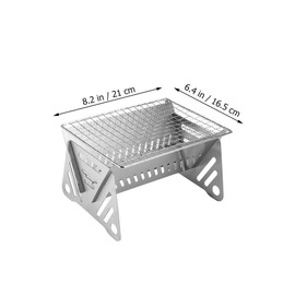 Generic Outdoor Barbecue Grill Camping Grill Stove Folding Barbecue Charcoal Grate