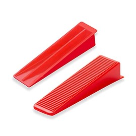 Nothers Reusable Leveling Wedges,Reusable Tile Leveling System Wedges for (1/8,1/16,1/32) Inch Spacersand Tile Leveling System Kit,for Tile Leveler Installation (500Pcs, Red)