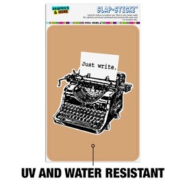 GRAPHICS & MORE Just Write Antique Typewriter Writer Author Home Business Office Sign