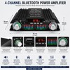 Bluetooth HiFi Stereo Amplifier for Karaoke – 4-Channel Audio Amp