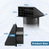 Hon&Guan Dryer Vent Cover Outside with Removable Mesh, 4 Inch