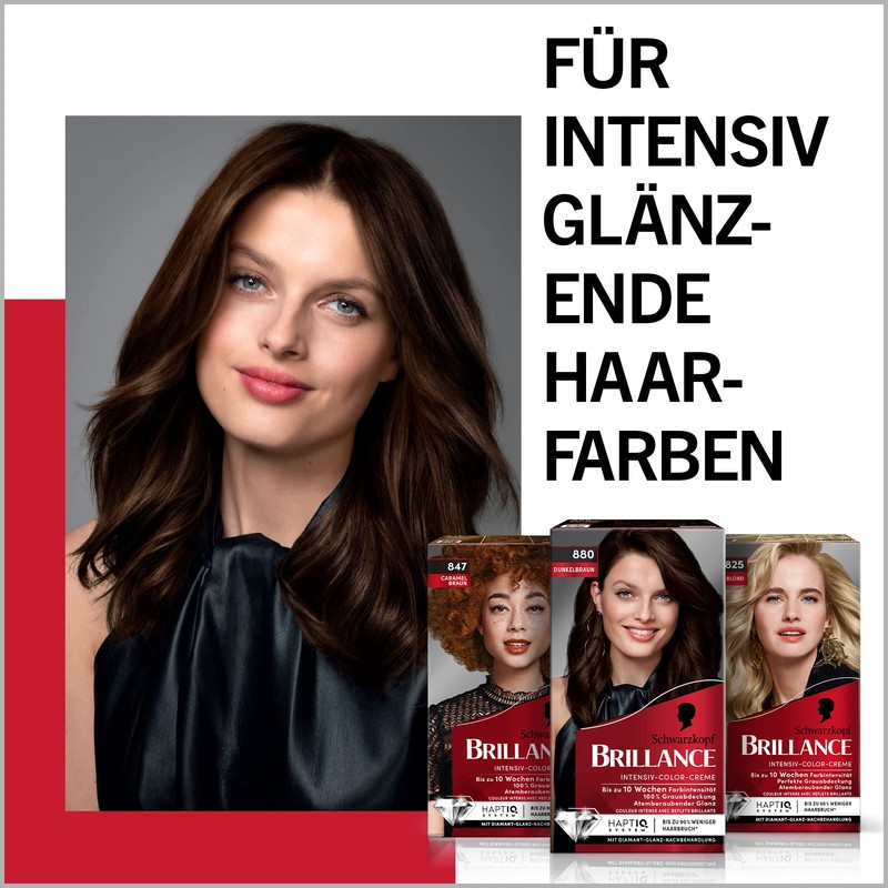 Brillance Intensive Colour Cream Hair Colour 874 Velvet Brown Level