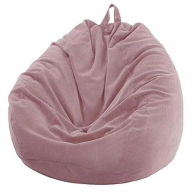 Highdi Bean Bag (No Filler),70x80cm Corduroy Kids Bean Bag, Pink Gaming BeanBag,Washable Soft Comfortable Indoor Outdoor for Garden Living Room Furniture