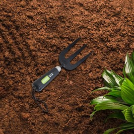 KKTECH Carbon Steel Heavy Duty Hand Fork & Trowel Set – Durable Garden Tools with Ergonomic Handles & Leather Straps