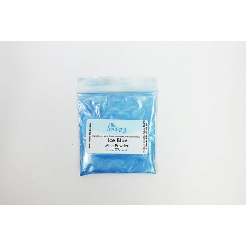 Cosmetic Mica Powder Ice Blue 3g-20g for Soap, Eyeshadow, Bathbombs