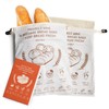 Project wine Reusable Bread Bags for Homemade Bread (2 Pack),