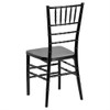 BOWERY HILL Elegance Stacking Chiavari Dining Chair in Black