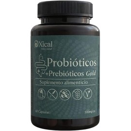 Probióticos + Prebióticos Gold sin azúcar, sin lactosa y sin gluten – Xical
