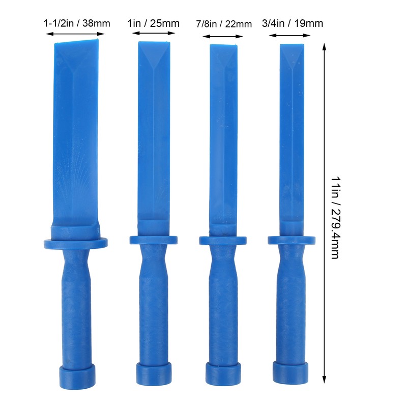 4PCs Plastic Chisel Scraper Set Non Marring Universal Scraper Remover