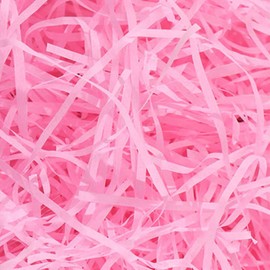 Amsthow Filler Paper Shred Gift Wrap Basket Grass 1/2 LB Pink Cut Basket Packing Filling Raffia Paper for Gift Basket Box Birthday Party Decoration Wedding (Pink)