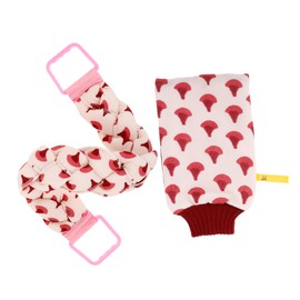 Baluue 1set Exfoliating Back Scrubber and Bathing Glove Gentle Body Washing Mitt for Deep Cleansing and Relaxation for Home and Travel Use Soft Texture Compact Design