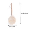 PACKOVE Long Handle Exfoliating Bath Sponge Brush for Back Scrubbing