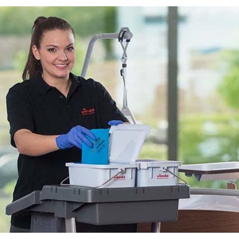 Vileda MicronQuick 152106 Microfibre Cloths, Red, 38 x 40 cm