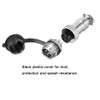 Aiqeer 5 Pcs 4-Pin GX12 Aviation Connector, 12 mm Thread