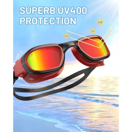 Zeligerstar Swimming Goggles, Anti-Fog Swim Goggles, Polarized UV Protection Adult Goggles, Pool Goggles for Men Women