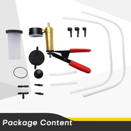 Acymner - Kit de purga de freno con bomba de aspiradora de mano, 16 unidades de sistema de purga de freno y embrague con adaptadores de calibre, juego de purga de líquido de frenos para bicicleta,