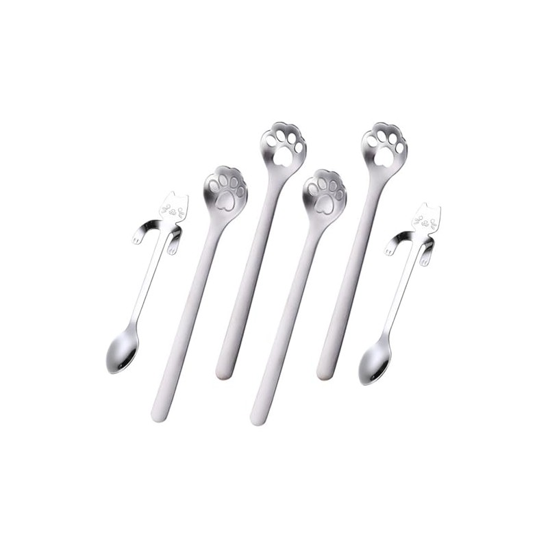PBIEHSR Coffee Spoon Stainless Steel Dessert Spoon for Hanging Cats