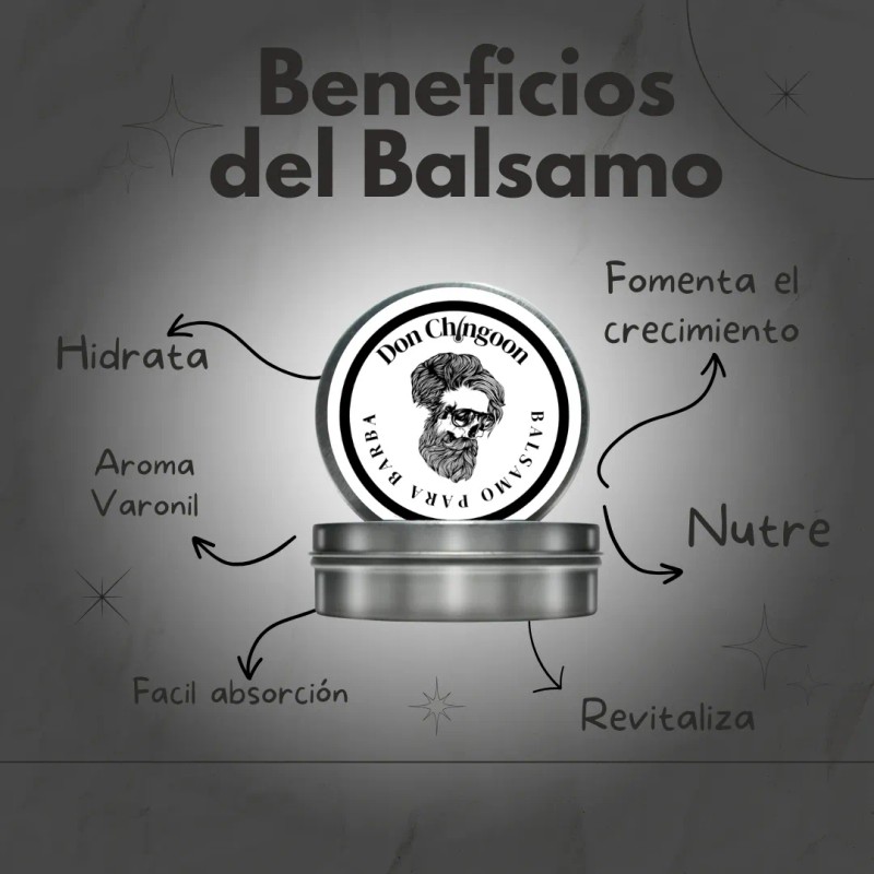 Bálsamo Para Barba Y Bigote 2 Piezas Don Chingoon Bergamota