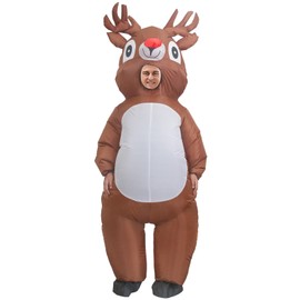 Inflatable Christmas Costume for Adults Kids Funny Blow Up Costume for Holiday Party
