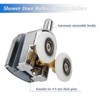 FUYIOCN Shower Door Rollers,Set of 4 Twin Shower Door Rollers