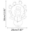 Funny Snowman Light Durable Metal Bright Light Decorative Stylish Snowman