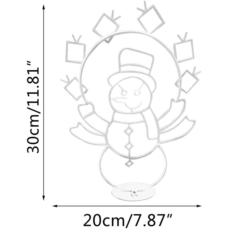 Funny Snowman Light Durable Metal Bright Light Decorative Stylish Snowman