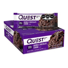 Barra De Proteína Quest Nutrition Sabor Doble Choco En Trozos