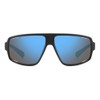 Polaroid Men's Sunglasses, Matte Black Blue