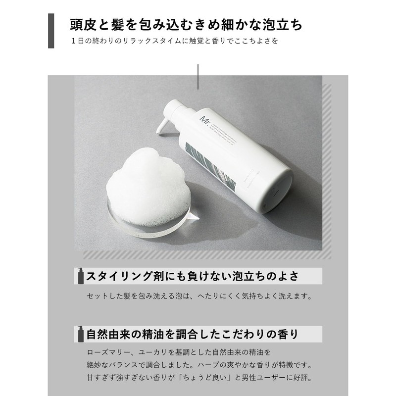 Orbis Mr. Shampoo, Men's, Bottled, 12.8 fl oz (380 ml)