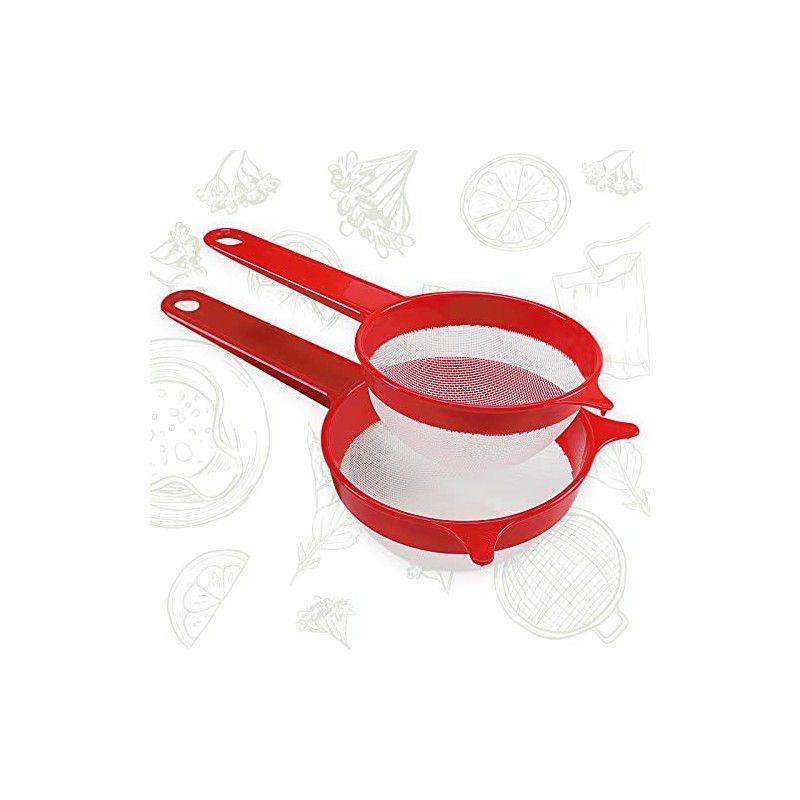 2 Kitchen Strainers Diameter 12 cm Diameter 14 cm Fine