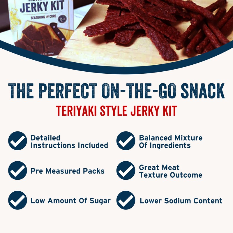 PS Seasoning Jerky Seasoning and Cure Kit (Teriyaki) - Award-Winning