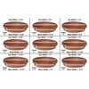 Bloem Terra Plant Saucer Tray for Planters 9-12" Chocolate Brown