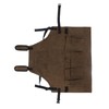 Woodworking Shop Apron Large Capacity Pocket Adjustment Shoulder Straps Waxed