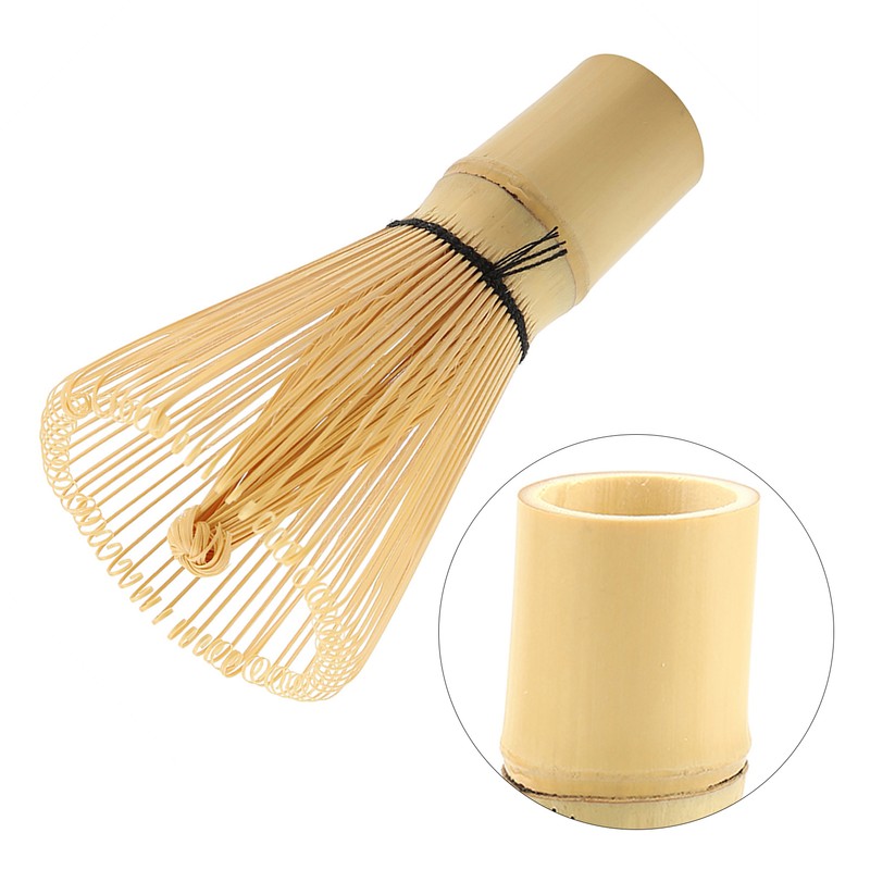Natural Bamboo Tea Whisk Chasen Preparing Matcha Powder Brush Tool(80