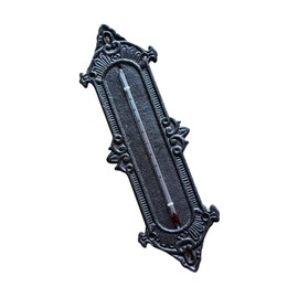 BESPORTBLE Pc Cast Iron Greenhouse Thermometer Wall-mounted Temperature Meter Easy to Read High Accuracy Decor