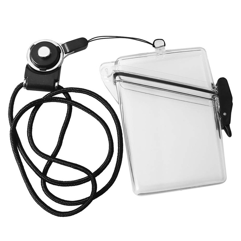 Sport Waterproof ID Card Badge Holder Case with Lanyard Cover