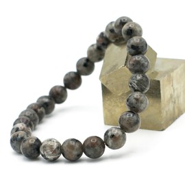 Miracles Minéraux 8mm Round Bead Bracelet Natural Stone French Craftsmanship Over 80 Choices Stone Wrist Circumference 18cm